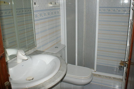 baño con ducha chalet estrella blca