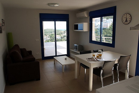 Salón Comedor con acceso a terrazas, Residencial Bonavista, Peñiscola