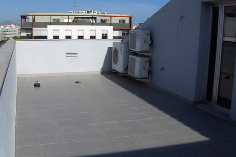 Terraza del ático Edificio Europa en Benicarló